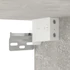 Kép 10/11 - 2 db betonszürke fali TV-szekrény 40x34,5x40 cm