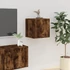 Kép 4/11 - 2 db füstös tölgy falra szerelhető TV-szekrény 40x34,5x40 cm