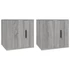 Kép 2/11 - 2 db szürke sonoma falra szerelhető TV-szekrény 40x34,5x40 cm
