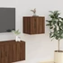 Kép 4/11 - 2 db barna tölgy falra szerelhető TV-szekrény 40x34,5x40 cm