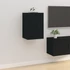 Kép 4/11 - 2 db fekete falra szerelhető TV-szekrény 40 x 34,5 x 60 cm