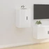 Kép 4/11 - 2 db magasfényű fehér fali TV-szekrény 40x34,5x60 cm
