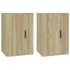 Kép 2/11 - 2 db sonoma tölgy fali TV-szekrény 40x34,5x60 cm