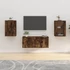 Kép 1/11 - 2 db füstös tölgy falra szerelhető TV-szekrény 40x34,5x60 cm