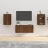 Kép 1/11 - 2 db barna tölgy falra szerelhető TV-szekrény 40x34,5x60 cm