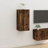 Kép 1/11 - Füstös tölgy színű fali TV-szekrény 40x34,5x80 cm