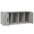 Kép 7/9 - Betonszürke szerelt fa TV-szekrény 100x35x40 cm