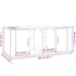 Kép 9/9 - Betonszürke szerelt fa TV-szekrény 100x35x40 cm
