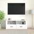 Kép 3/10 - Fehér magasfényű szerelt fa TV-szekrény 100x35x40 cm