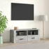 Kép 1/10 - Betonszürke szerelt fa TV-szekrény 100x35x40 cm