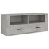 Kép 2/10 - Betonszürke szerelt fa TV-szekrény 100x35x40 cm