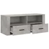 Kép 7/10 - Betonszürke szerelt fa TV-szekrény 100x35x40 cm