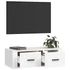 Kép 5/11 - Fehér szerelt fa függő TV-szekrény 80 x 36 x 25 cm