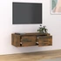 Kép 3/11 - Füstös tölgy színű szerelt fa függő TV-szekrény 80 x 36 x 25 cm