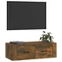 Kép 4/11 - Füstös tölgy színű szerelt fa függő TV-szekrény 80 x 36 x 25 cm
