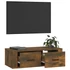 Kép 5/11 - Füstös tölgy színű szerelt fa függő TV-szekrény 80 x 36 x 25 cm