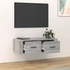 Kép 3/10 - Szürke sonoma színű szerelt fa függő TV-szekrény 80x36x25 cm