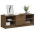Kép 4/9 - Barna tölgyszínű szerelt fa TV-szekrény 102 x 35,5 x 36,5 cm