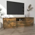 Kép 3/7 - Füstös tölgy színű szerelt fa TV-szekrény 140 x 35 x 40 cm