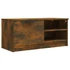 Kép 2/9 - Füstös tölgyszínű szerelt fa TV-szekrény 80 x 35 x 36,5 cm