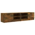 Kép 2/10 - 2 db füstös tölgy színű szerelt fa TV-szekrény 80x35x36,5 cm