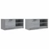 Kép 4/10 - 2 db szürke sonoma színű szerelt fa TV-szekrény 80x35x36,5 cm