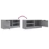 Kép 9/10 - 2 db szürke sonoma színű szerelt fa TV-szekrény 80x35x36,5 cm