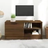 Kép 1/9 - Barna tölgy színű szerelt fa TV-szekrény 80 x 35 x 36,5 cm