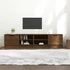 Kép 1/10 - 2 db barna tölgy színű szerelt fa TV-szekrény 80x35x36,5 cm
