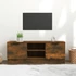 Kép 1/8 - Füstös tölgy színű szerelt fa TV-szekrény 102 x 35 x 36,5 cm
