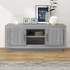 Kép 1/8 - Szürke sonoma színű szerelt fa TV-szekrény 102x35x45 cm