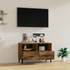 Kép 3/11 - Füstös tölgy színű szerelt fa TV-szekrény 80 x 36 x 50 cm