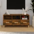 Kép 1/10 - Füstös tölgy színű szerelt fa TV-szekrény 102 x 36 x 50 cm