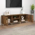 Kép 3/9 - Füstös tölgy színű szerelt fa TV-szekrény 150 x 30 x 50 cm