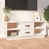 Kép 1/10 - Fehér tömör fenyőfa TV-szekrény 100x34x40 cm