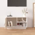 Kép 3/10 - Fehér tömör fenyőfa TV-szekrény 70 x 34 x 40 cm