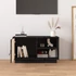 Kép 3/10 - Fekete tömör fenyőfa TV-szekrény 70 x 34 x 40 cm