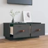 Kép 3/10 - Szürke tömör fenyőfa TV-szekrény 80 x 34 x 35 cm