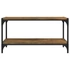 Kép 5/9 - Füstös tölgy színű szerelt fa és acél TV-szekrény 80x33x41 cm