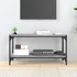 Kép 3/9 - Szürke sonoma színű szerelt fa és acél TV-szekrény 80x33x41 cm