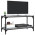 Kép 4/9 - Szürke sonoma színű szerelt fa és acél TV-szekrény 80x33x41 cm