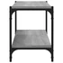 Kép 6/9 - Szürke sonoma színű szerelt fa és acél TV-szekrény 80x33x41 cm