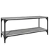 Kép 2/9 - Szürke sonoma színű szerelt fa és acél TV-szekrény 100x33x41 cm