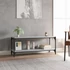 Kép 3/9 - Szürke sonoma színű szerelt fa és acél TV-szekrény 100x33x41 cm