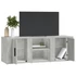 Kép 4/9 - Betonszürke szerelt fa TV-szekrény 100 x 31,5 x 35 cm