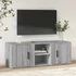 Kép 1/9 - Szürke sonoma színű szerelt fa TV-szekrény 100x31,5x35 cm