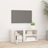 Kép 3/11 - Fehér magasfényű szerelt fa TV-szekrény 80x31,5x36 cm