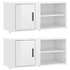 Kép 2/11 - 2 db magasfényű fehér szerelt fa TV-szekrény 80x31,5x36 cm