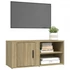 Kép 5/11 - 2 db sonoma tölgy színű szerelt fa TV-szekrény 80x31,5x36 cm