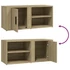 Kép 10/11 - 2 db sonoma tölgy színű szerelt fa TV-szekrény 80x31,5x36 cm